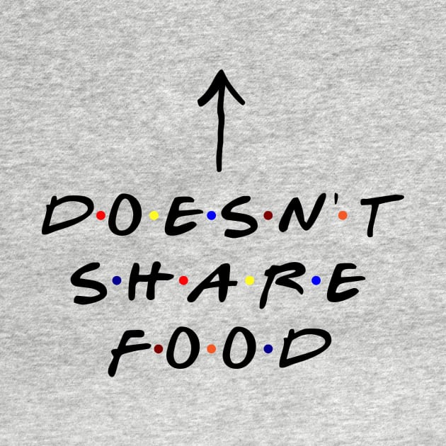 [Insert Name] doesn't share food! (Black Text) by TMW Design